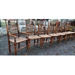 Set of 8 Oak Dining Chairs NOW SOLD